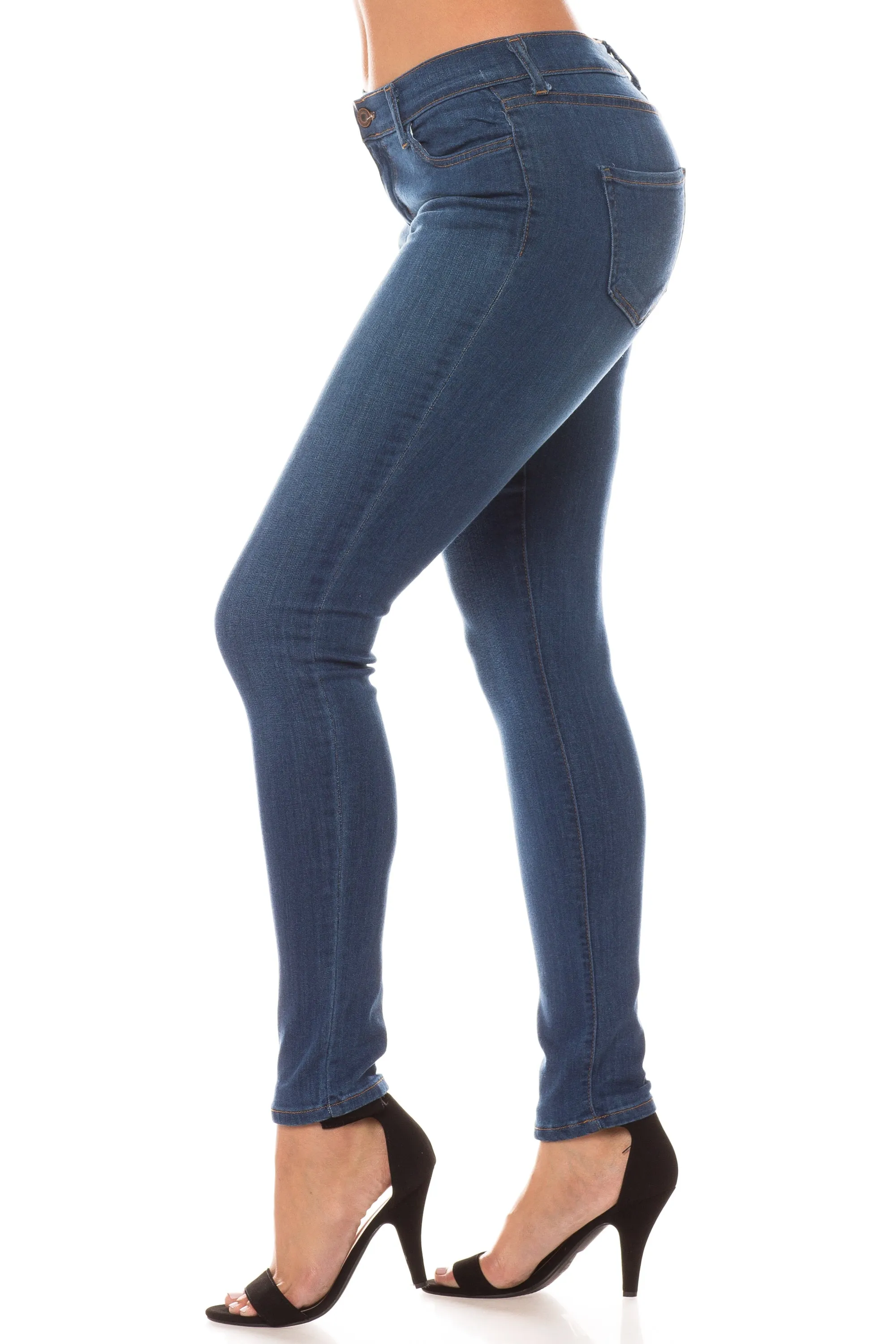 1267 Women's Mid Waisted Skinny Jeans