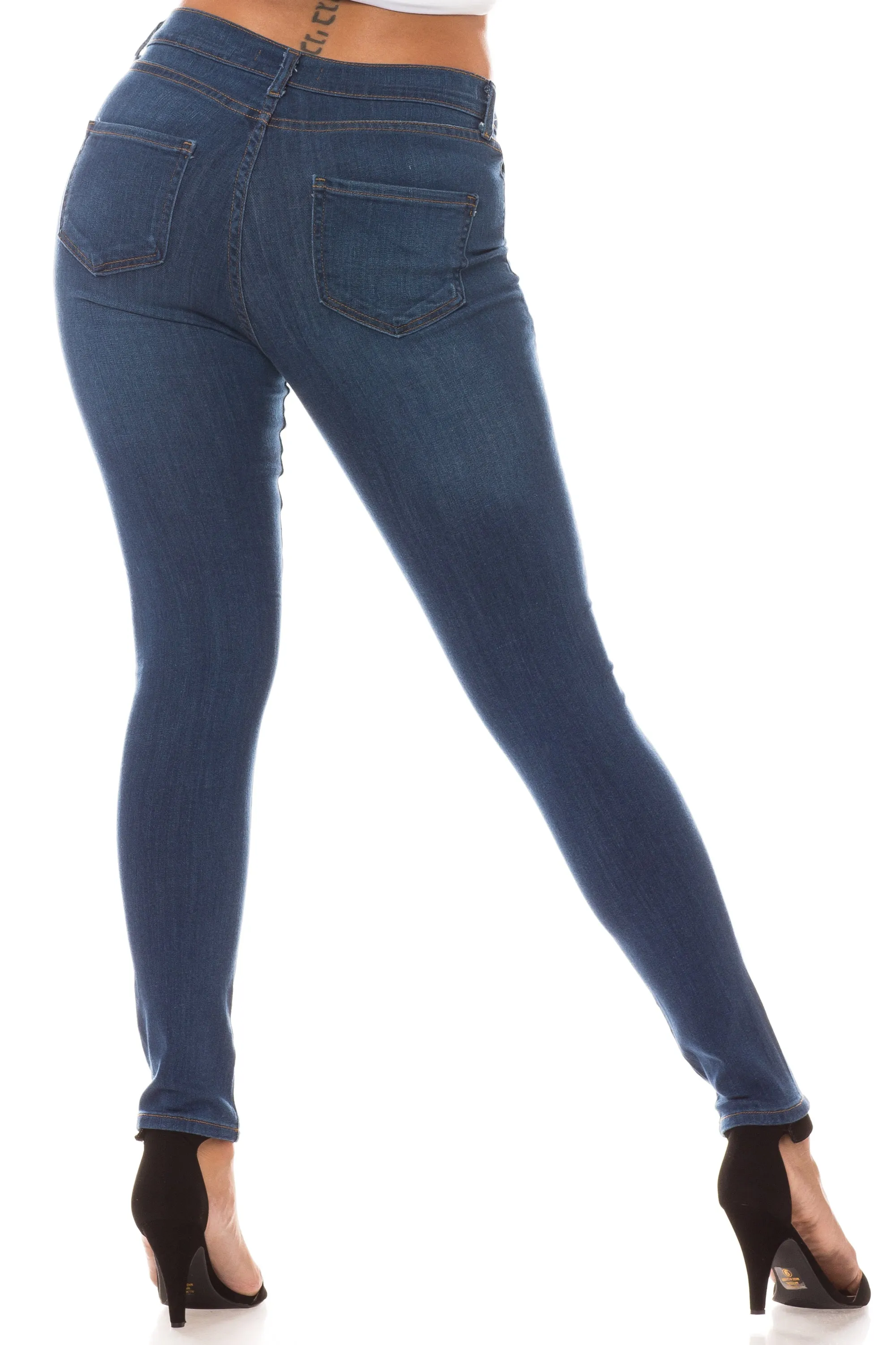 1267 Women's Mid Waisted Skinny Jeans