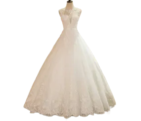 Affordable A-line wedding gown - Beautiful Lace and beadwork