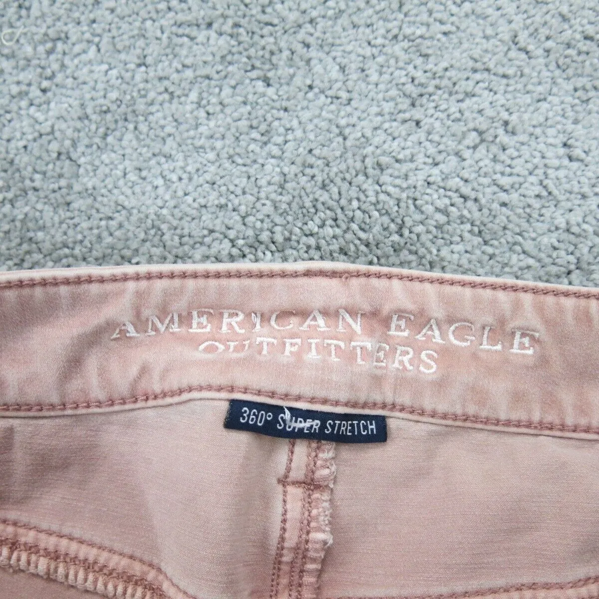 American Eagle Outfitter Womens Super Stretch Skinny Leg Jeans Pink Size 8 Reg