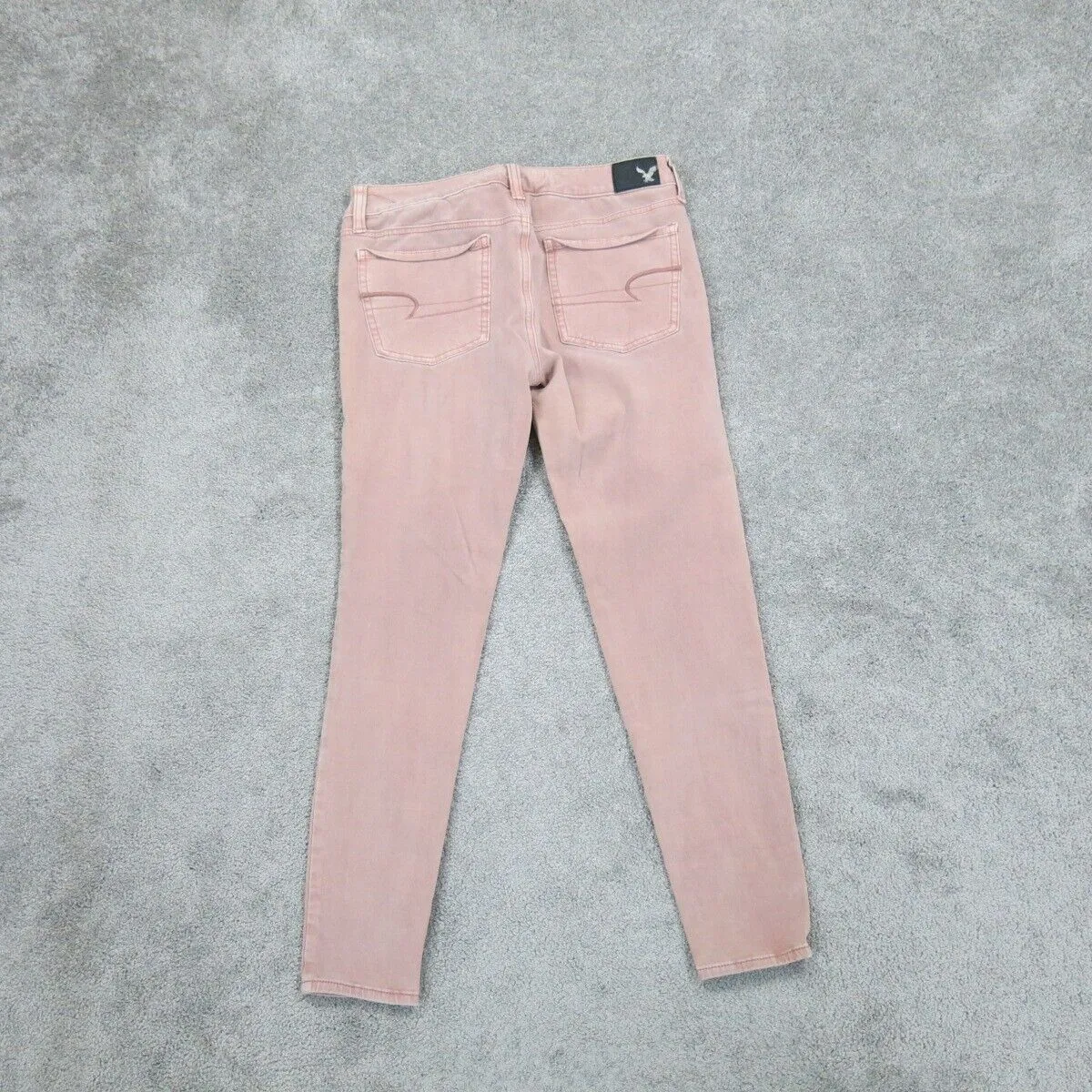 American Eagle Outfitter Womens Super Stretch Skinny Leg Jeans Pink Size 8 Reg