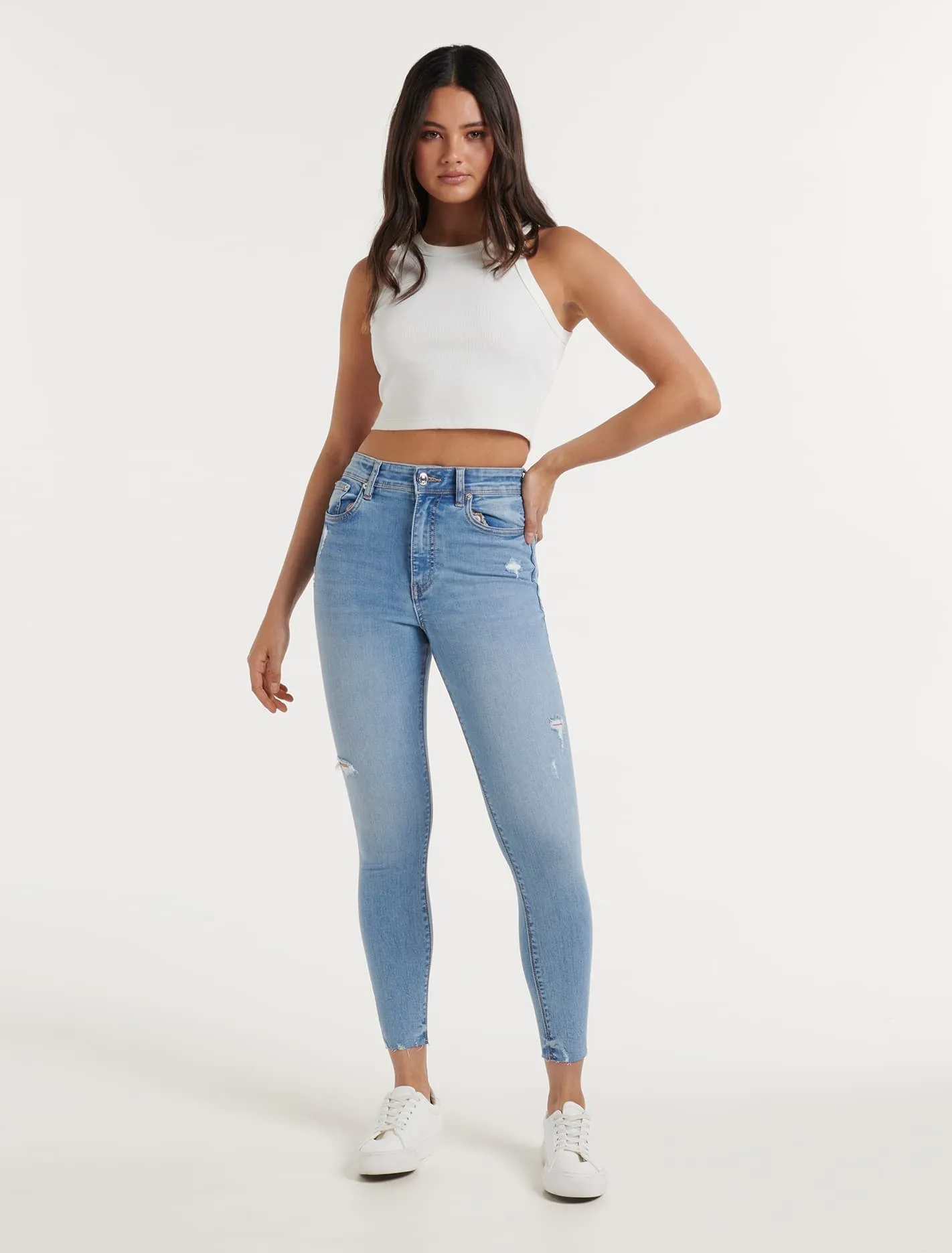 Ashley Mid-Rise Skinny Jeans