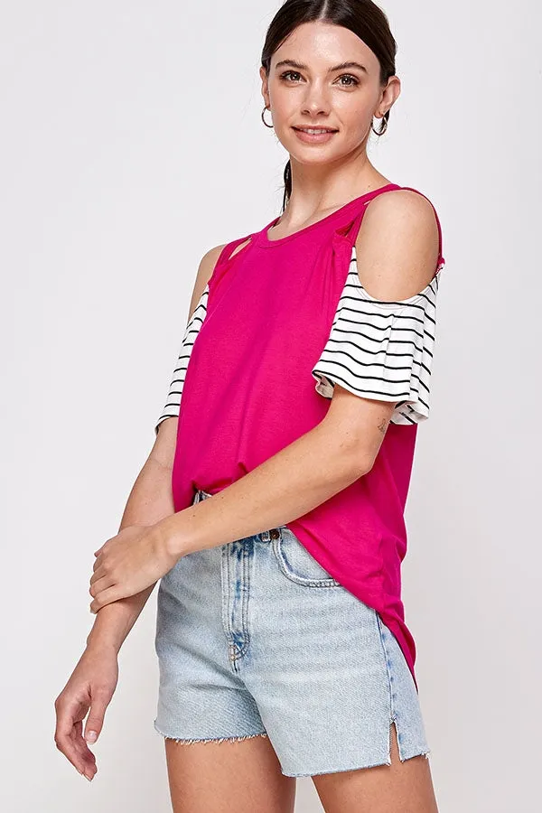 C26-A-3-WT6225C FUCHSIA TOP 2-2-2