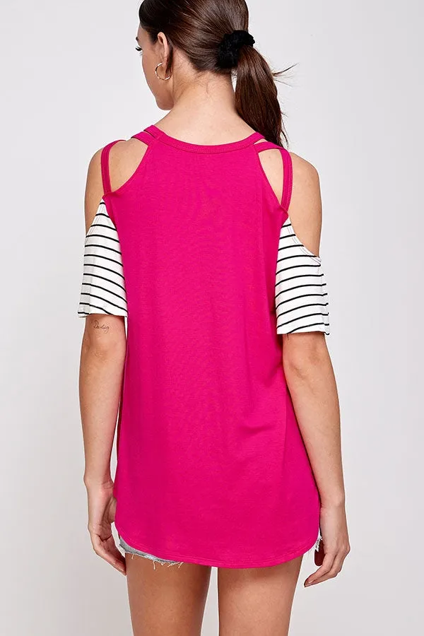 C26-A-3-WT6225C FUCHSIA TOP 2-2-2