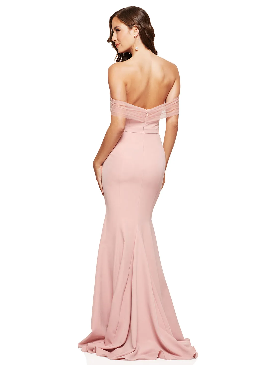 Coco Off Shoulder Tulle Gown