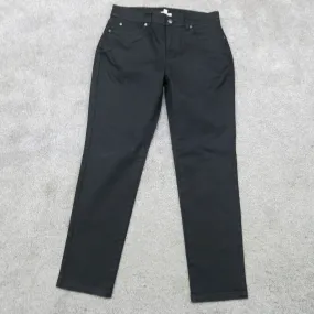 Ellen Fisher Mens Jeans Denim Slim Straight Leg Mid Rise Stretch Black Size 8