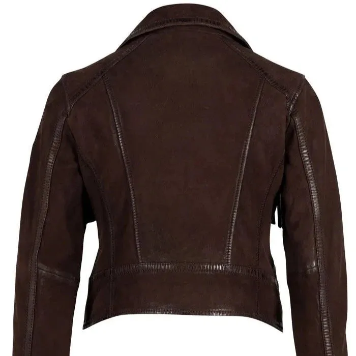 Fanny Leather Jacket (Brown)