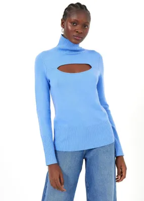 French Connection Cutout Turtleneck Sweater - Size Small