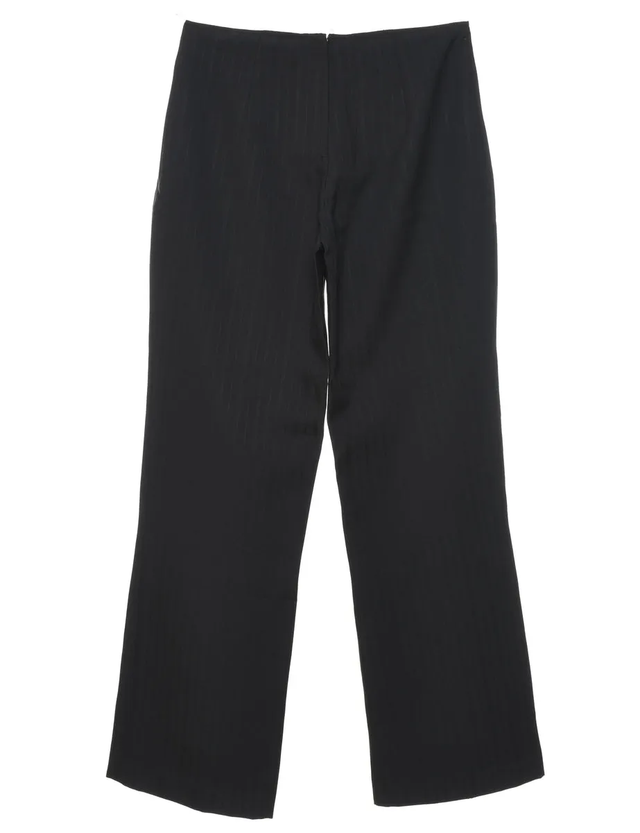 High Waist Black Trousers - W27 L29