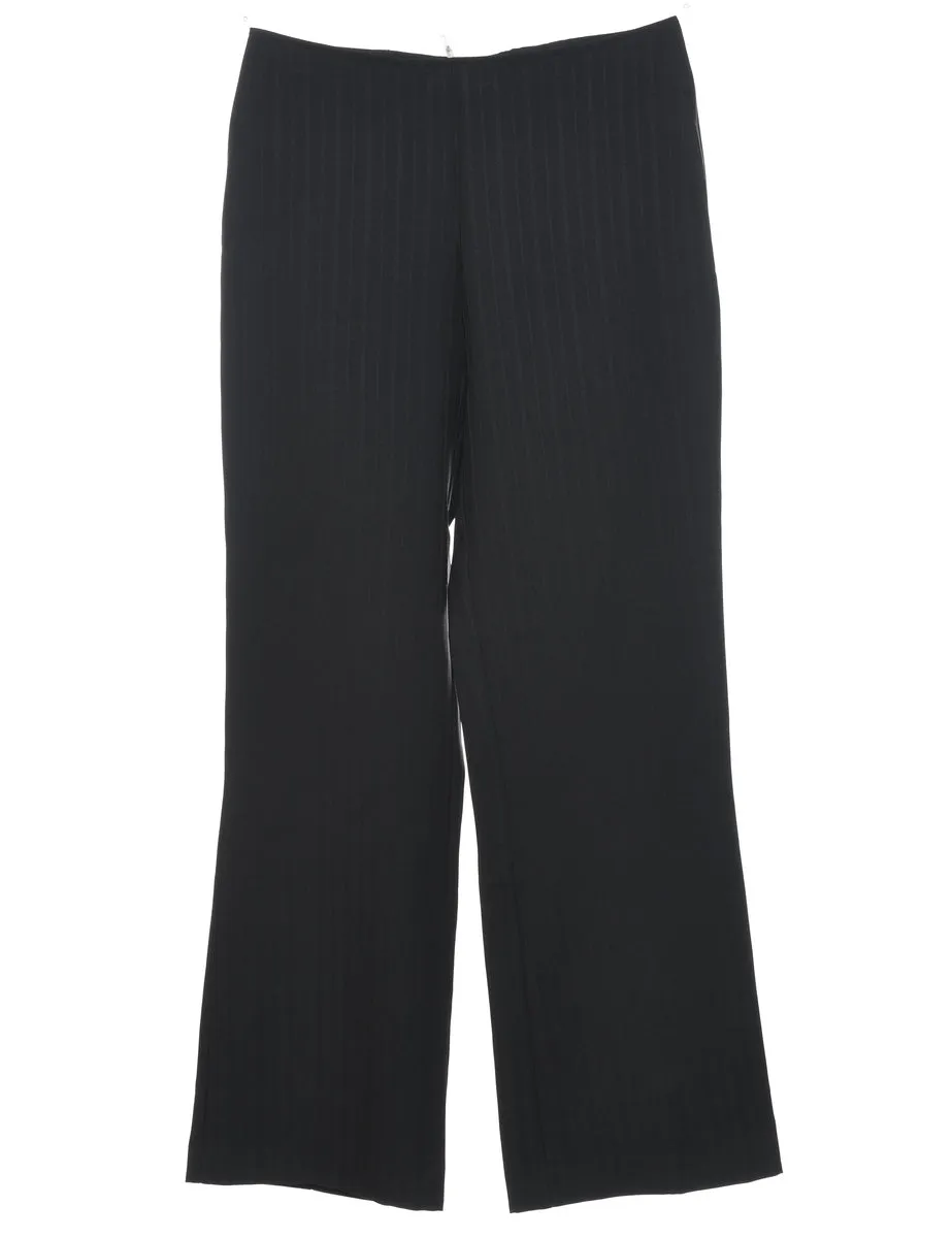 High Waist Black Trousers - W27 L29