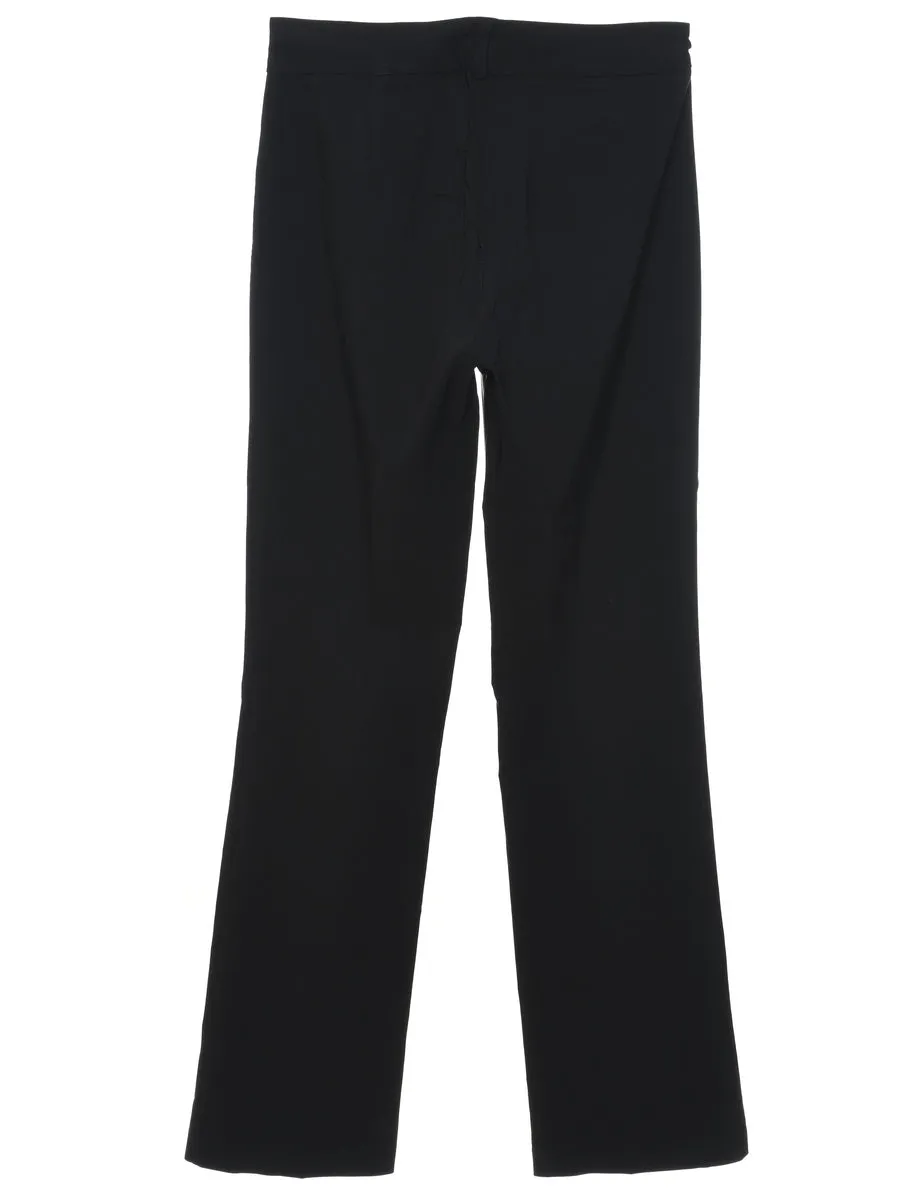 High Waist Black Trousers - W30 L36