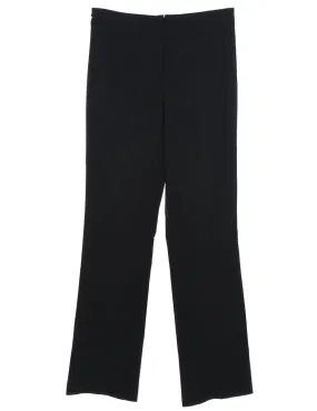 High Waist Black Trousers - W30 L36