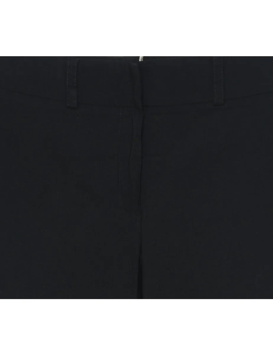 High Waist Black Trousers - W30 L36