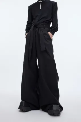 High Waist Draped Trousers