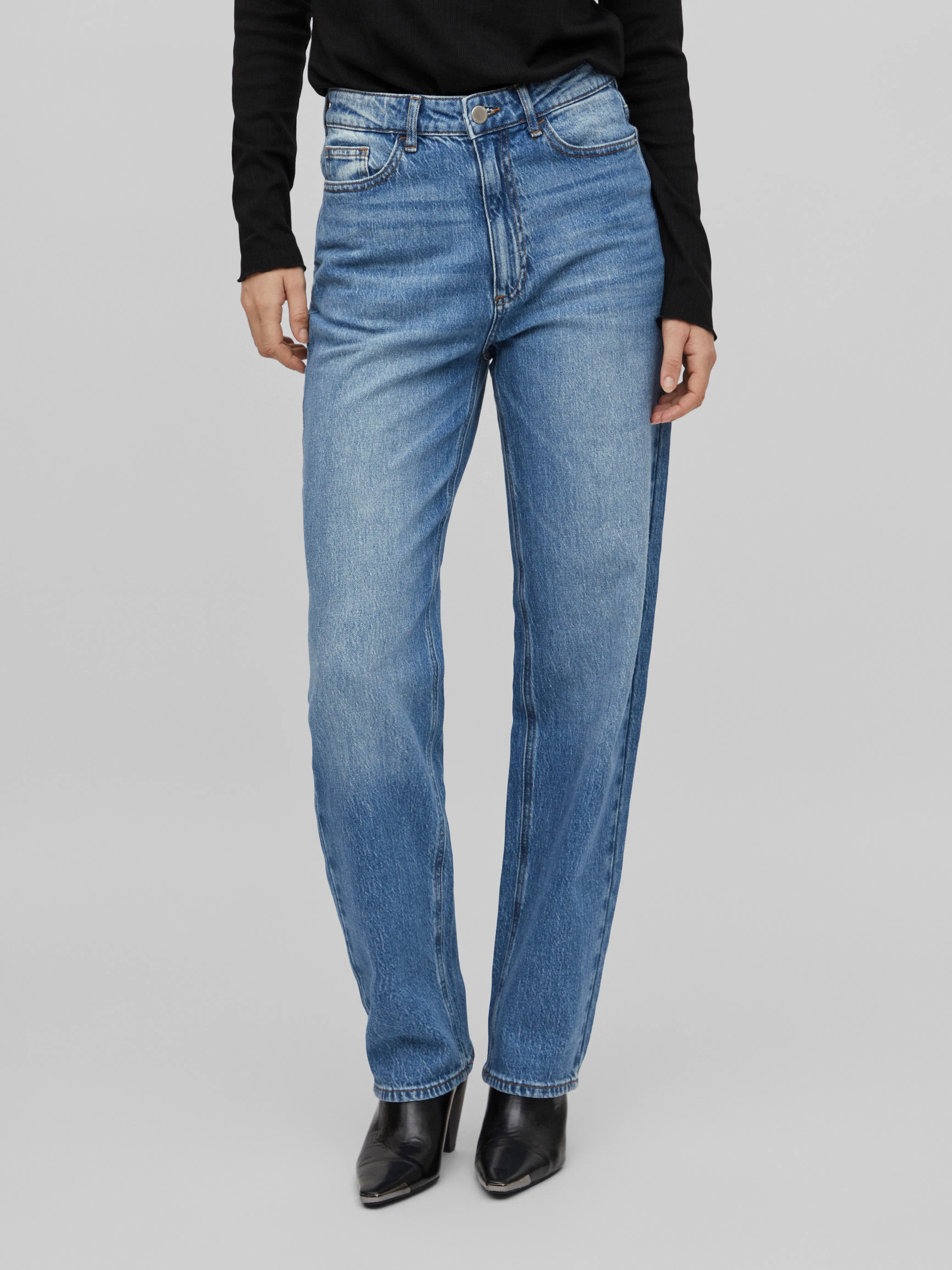 Kelly High Waist Jeans (Medium Blue)