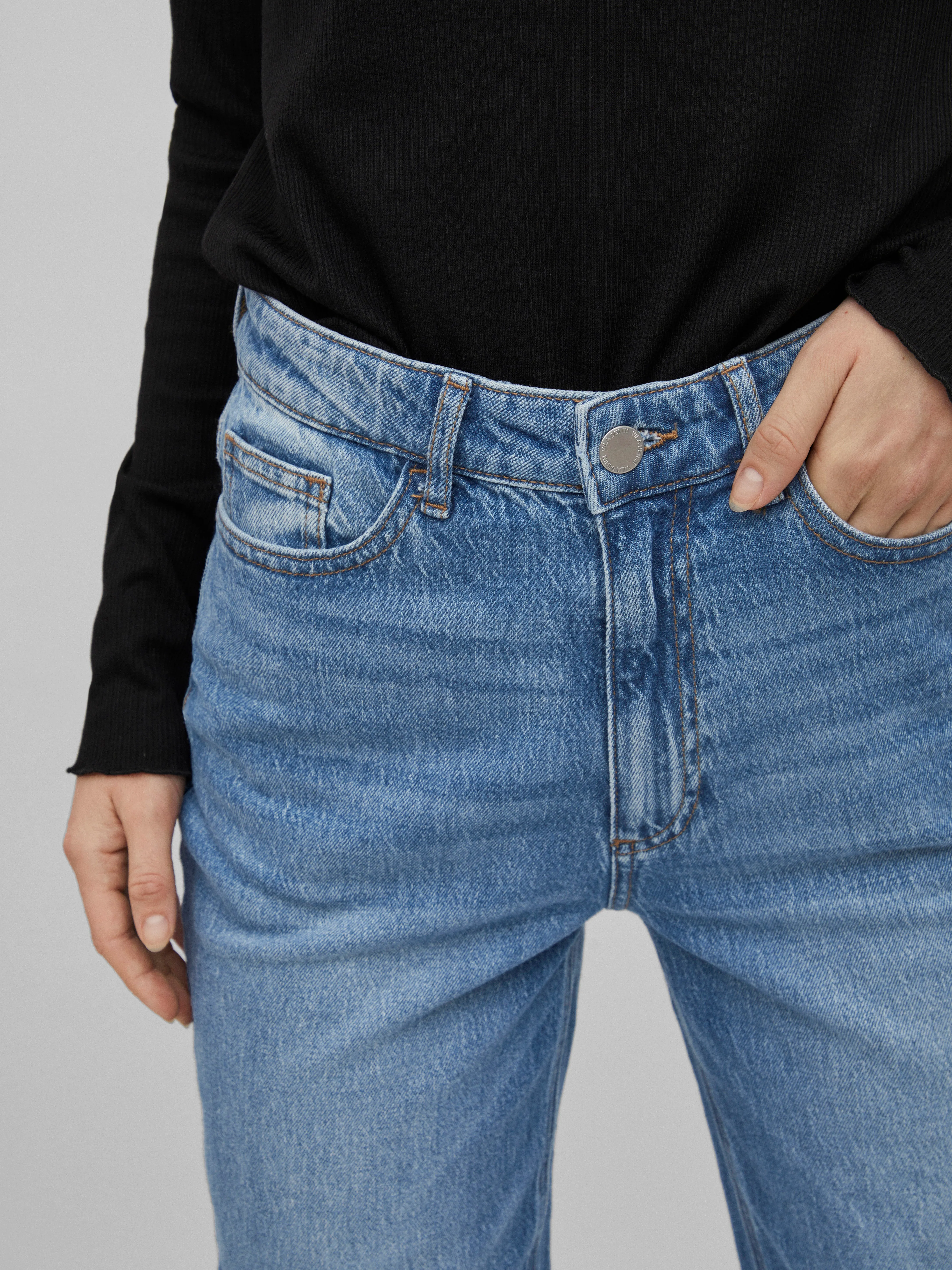 Kelly High Waist Jeans (Medium Blue)