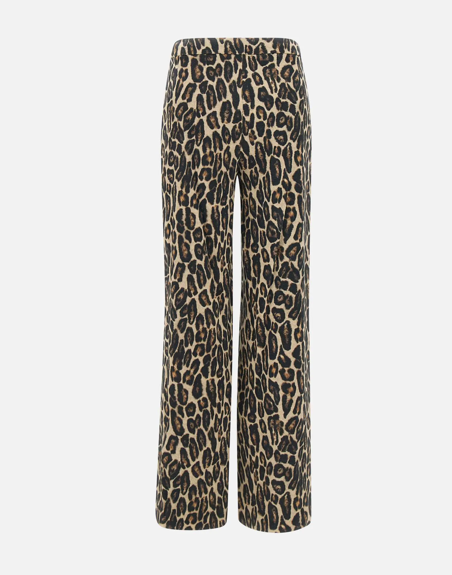 Leopard Print High Waist Trousers