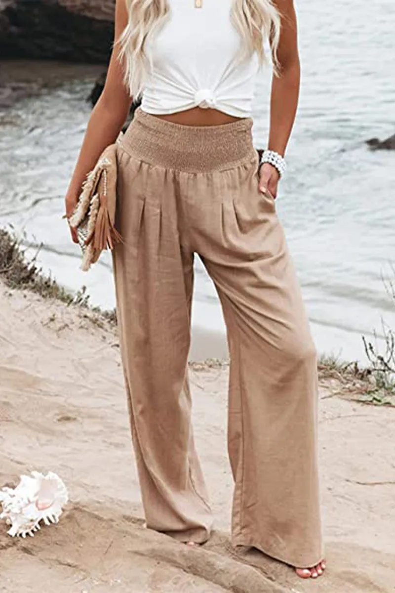 Luci - High-Waist Palazzo Trousers