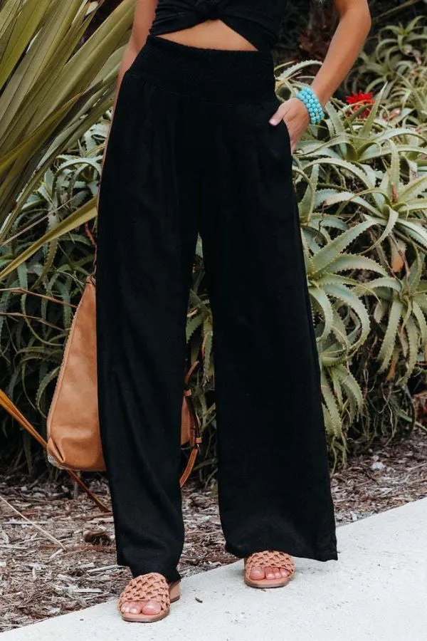 Luci - High-Waist Palazzo Trousers