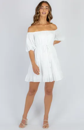 Mini Off The Shoulder Baby Doll Dress