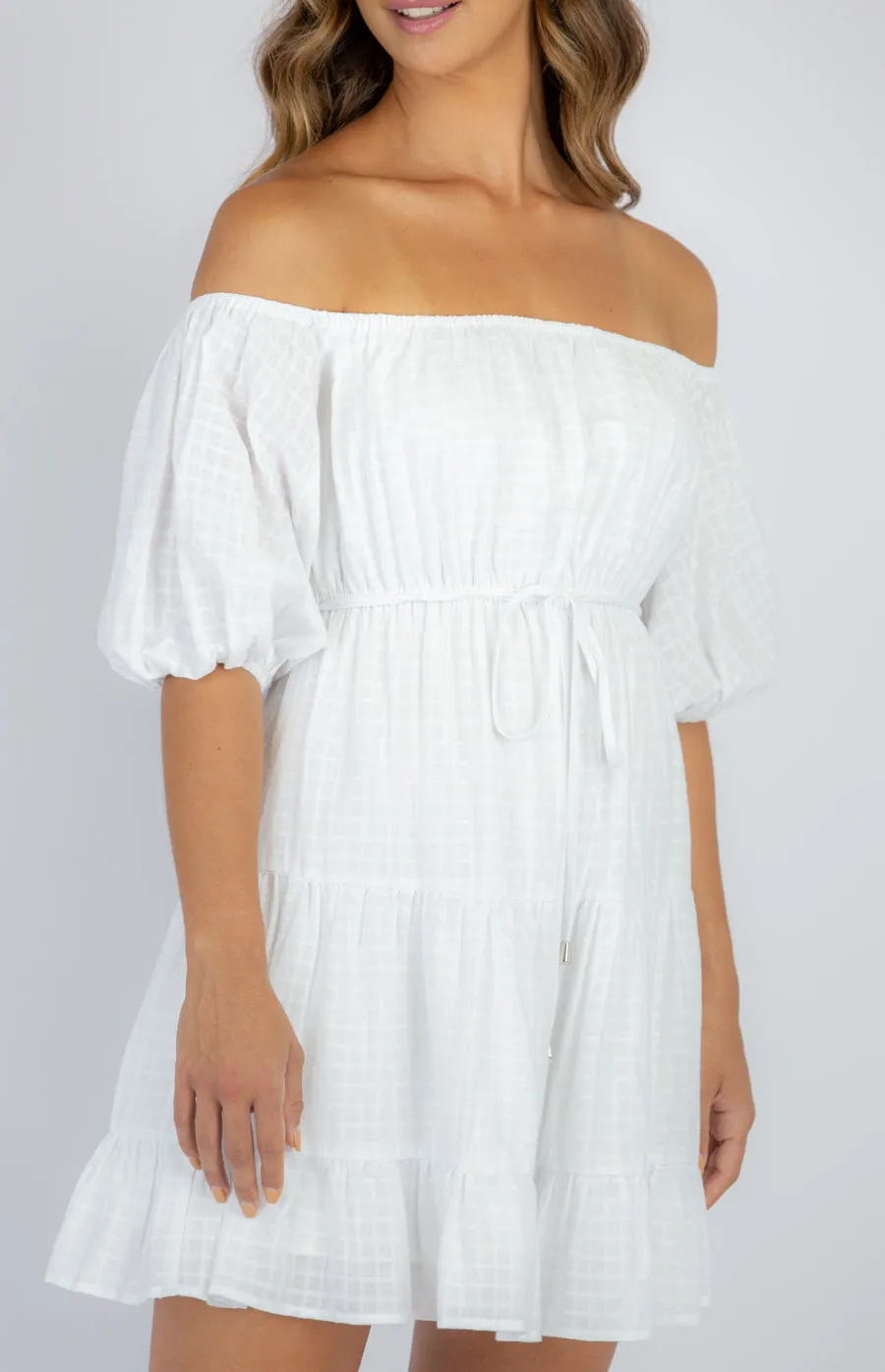 Mini Off The Shoulder Baby Doll Dress