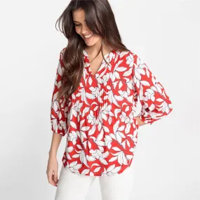 Olsen Woven Blouse in Floral Pattern