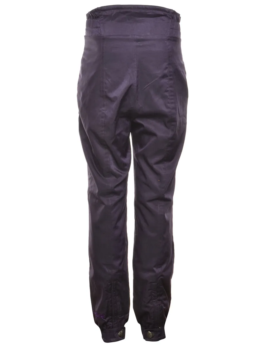 Purple High-Waist Ski Trousers - W28 L31