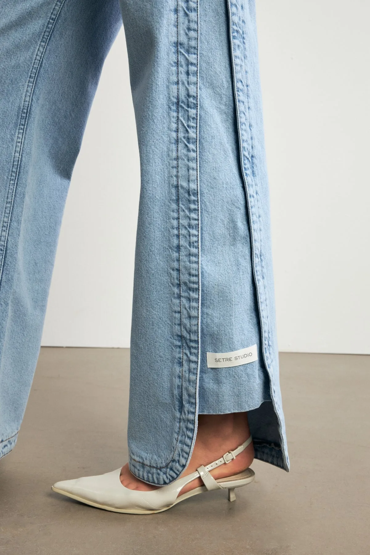 Setre High Waist Basic Jeans Light Blue