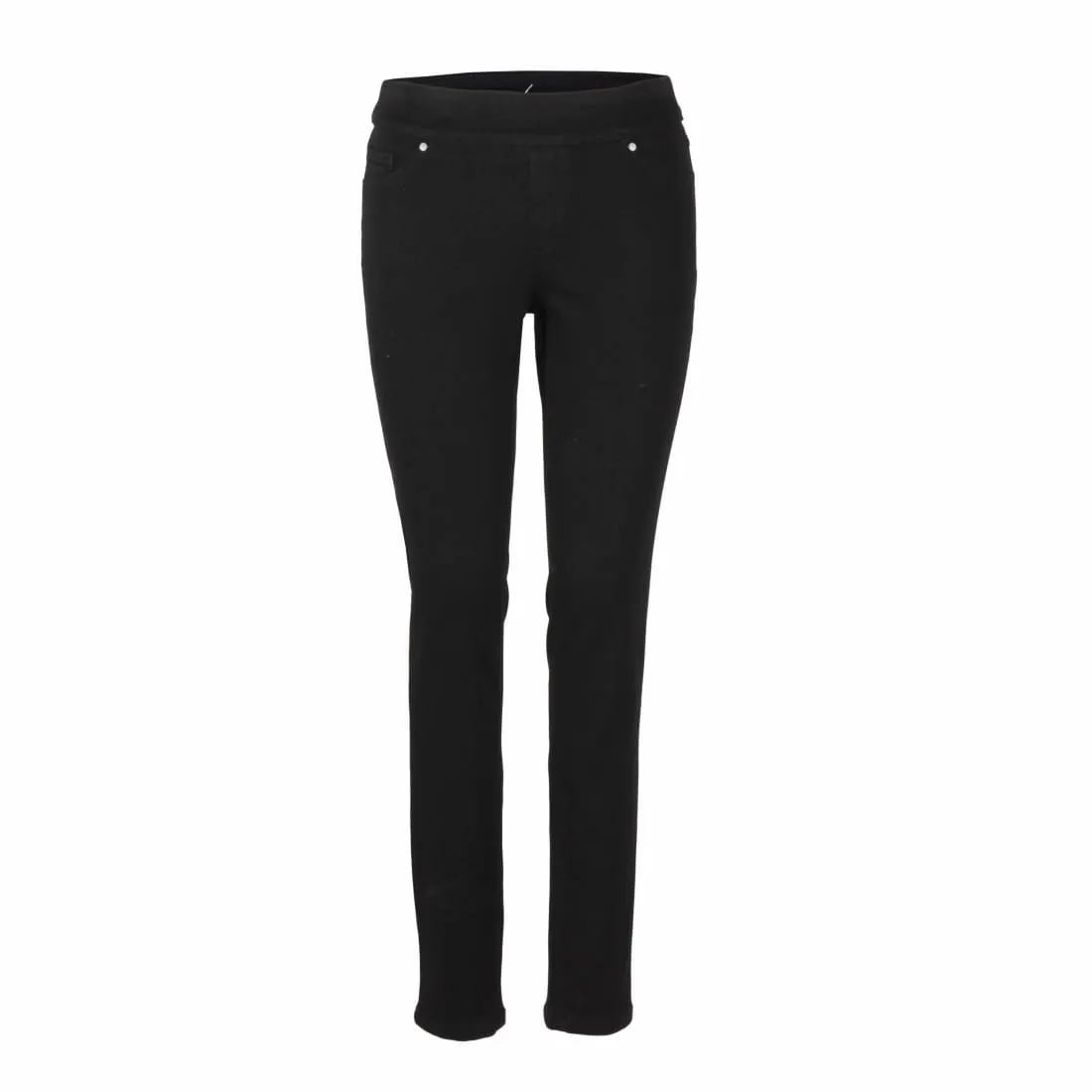 UP! Pants Women's Jet Black Skinny Jean Pull On Pant